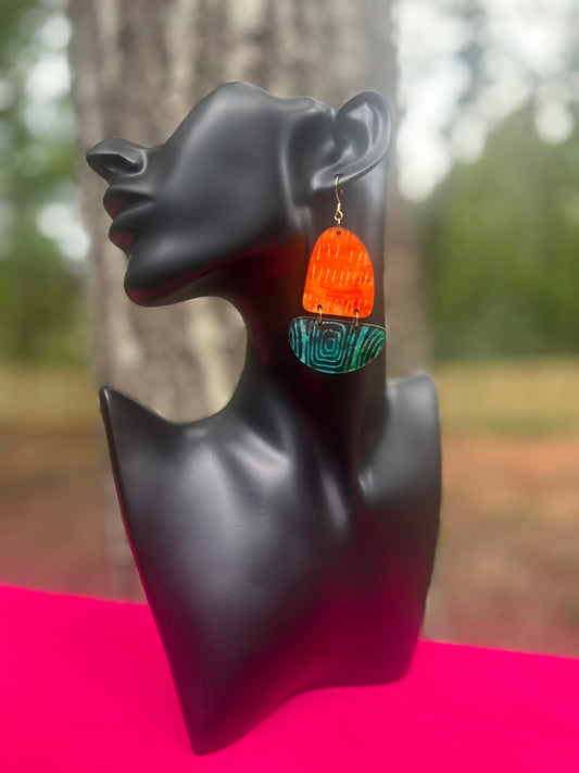 000592 - colorful dangle earrings